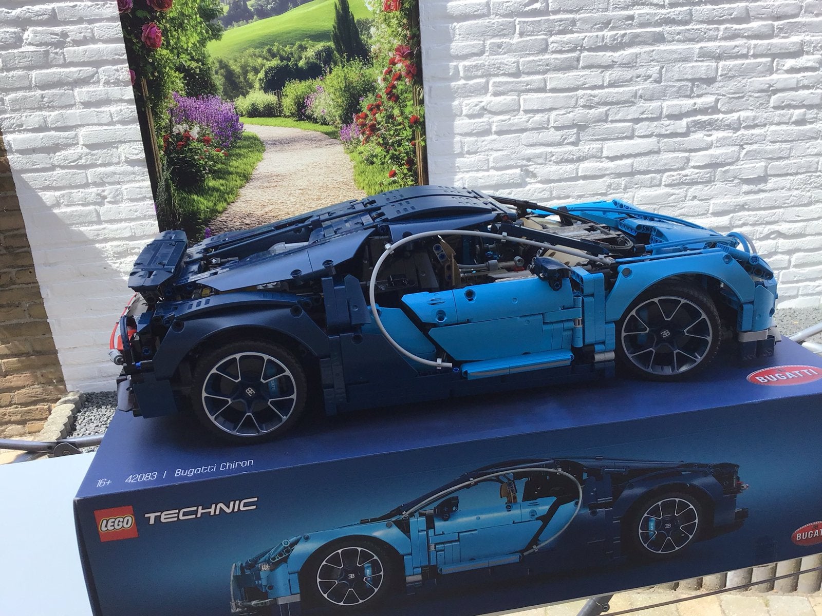 LEGO Technic 42083 Bugatti Chiron 100% compleet, Ophalen of Verzenden, Zo goed als nieuw