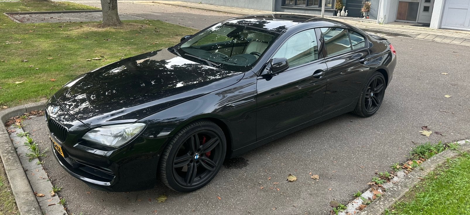 BMW 6-Serie 3.0 640I Gran Coupe AUT 2014 Zwart, Auto's, Dealer onderhouden, Achterwielaandrijving, 320 pk, Zwart