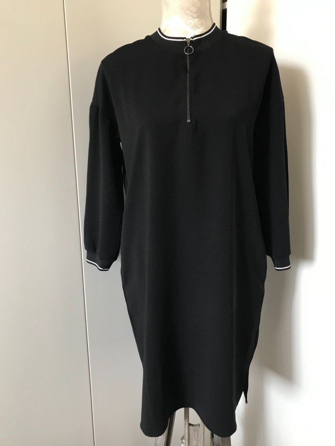 Zwart Jurkje van Opus, Kleding | Dames, Jurken, Zwart, Ophalen of Verzenden, Zo goed als nieuw, Maat 36 (S)