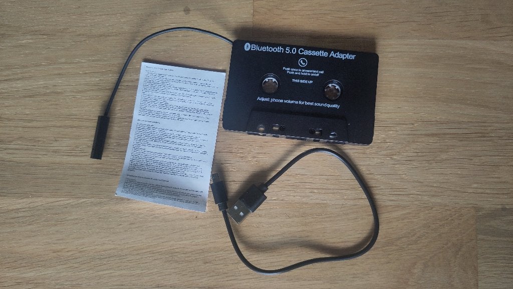 Bluetooth 5.0 cassette-adapter voor autoradio, Ophalen of Verzenden, Gebruikt