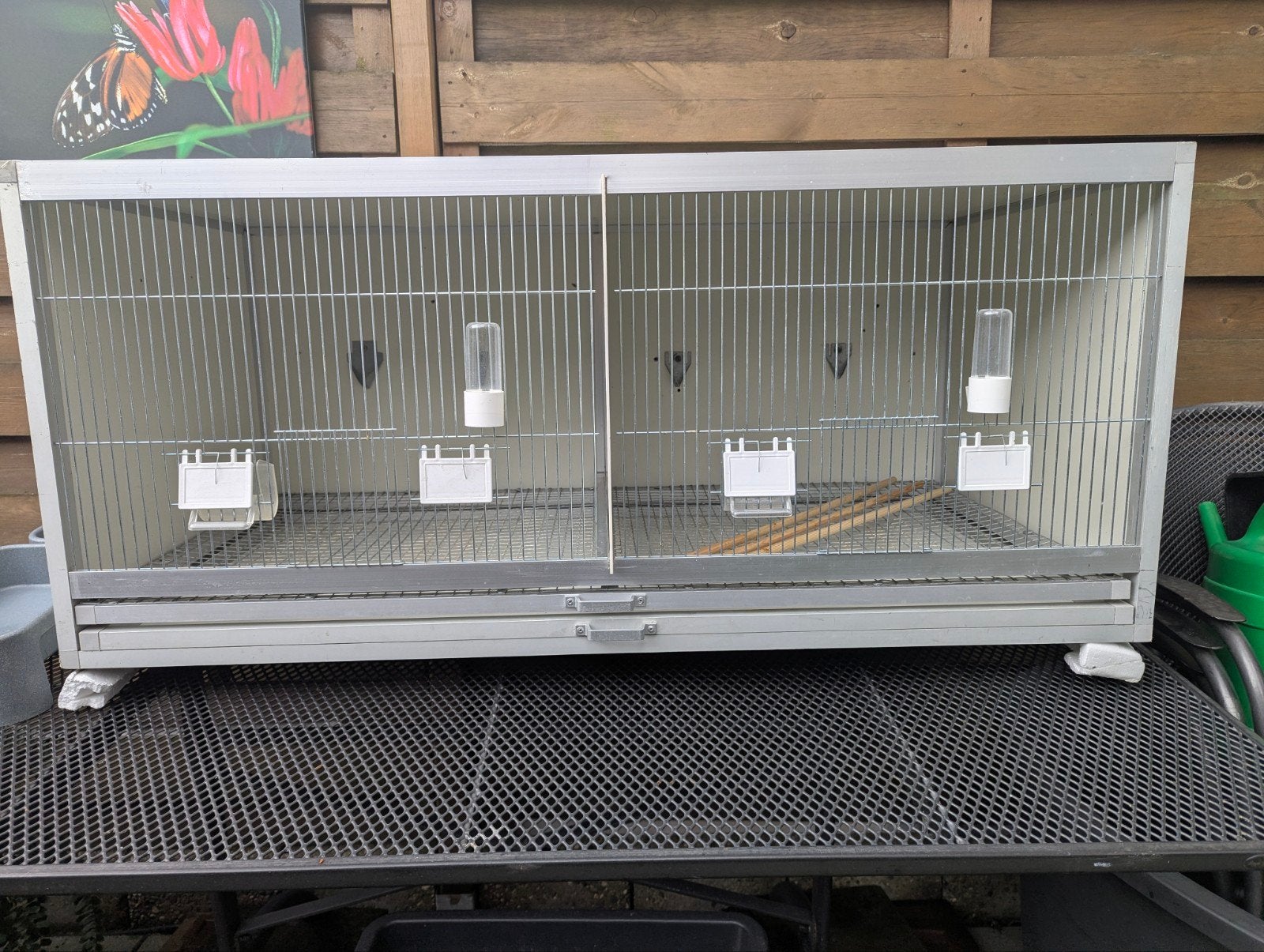 Trespa Uitvliegkooi/Broedkooi/Kweekkooi te koop., Ophalen, Zo goed als nieuw, Aluminium, Broedkooi of Kweekkooi