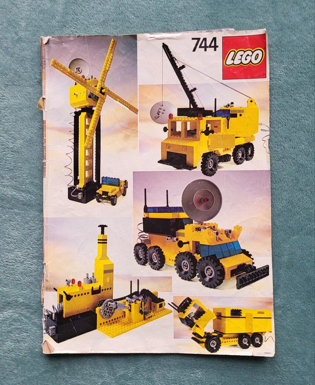 Lego Technic voorbeelden ideeën bouw boek (set 744), Ophalen of Verzenden, Gebruikt, Losse stenen, Lego