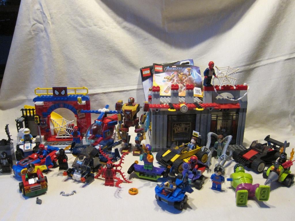 6 sets marvel lego 76073 4860 10687 76036 76203 10665 76073, Overige thema's, Compleet, Lego, Ophalen of Verzenden