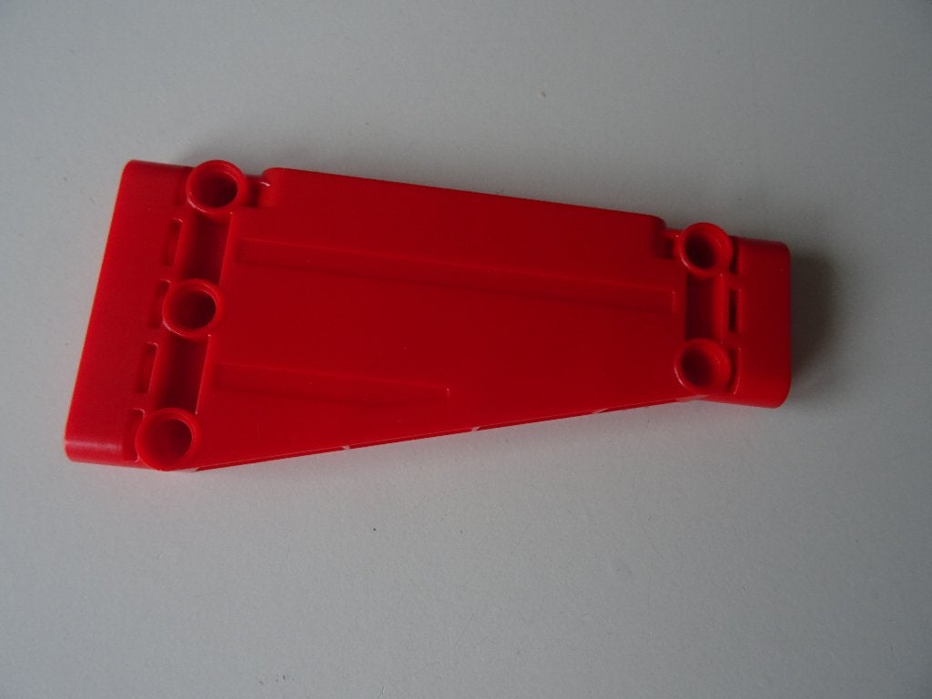 6 technic Lego paneel plaat 5x11x1 schuin rood, Lego, Ophalen of Verzenden, Zo goed als nieuw, Technic