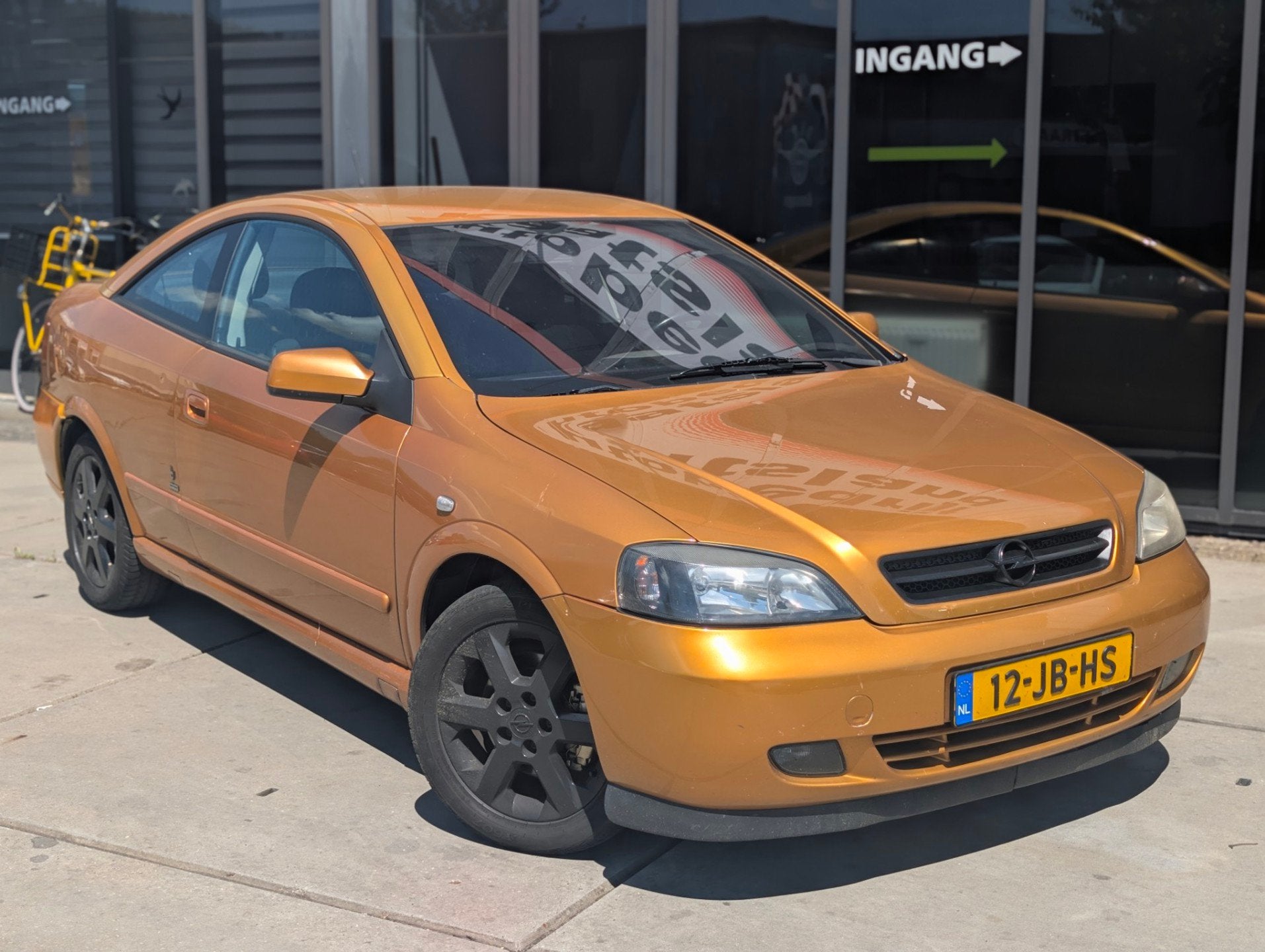 Opel Astra Coupé 2.2-16V - Airco - Cruise - Electr Ramen -, Auto's, Opel, Voorwielaandrijving, Stof, Gebruikt, Zwart