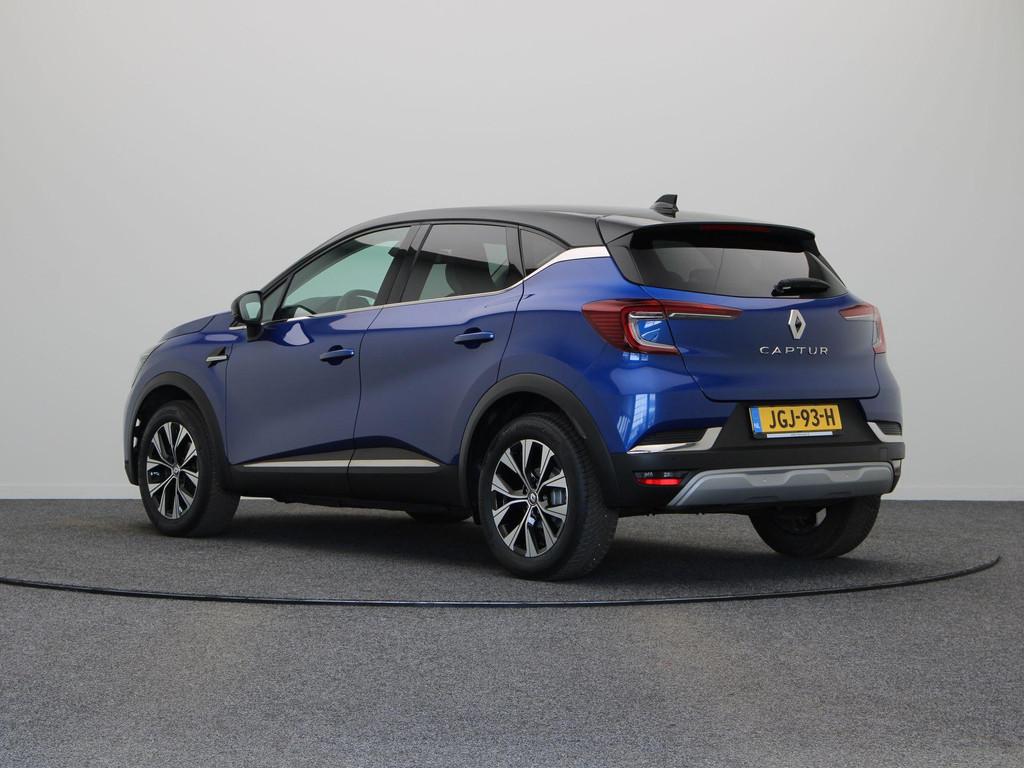 Renault Captur 1.0 TCe 90 Techno | Navigatie | Achteruitrijc, Auto's, Renault, Voorwielaandrijving, Gebruikt, Euro 6, Blauw