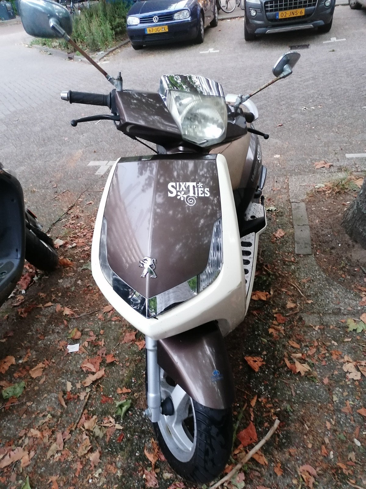 Peugeot Vivacity snorscooter - Bruin/Beige, Ophalen, Gebruikt, Benzine, Peugeot