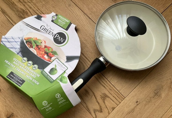 The GreenPan healthy ceramic keramische pan nieuw ongebruikt, Ophalen of Verzenden, Zo goed als nieuw, Overige materialen