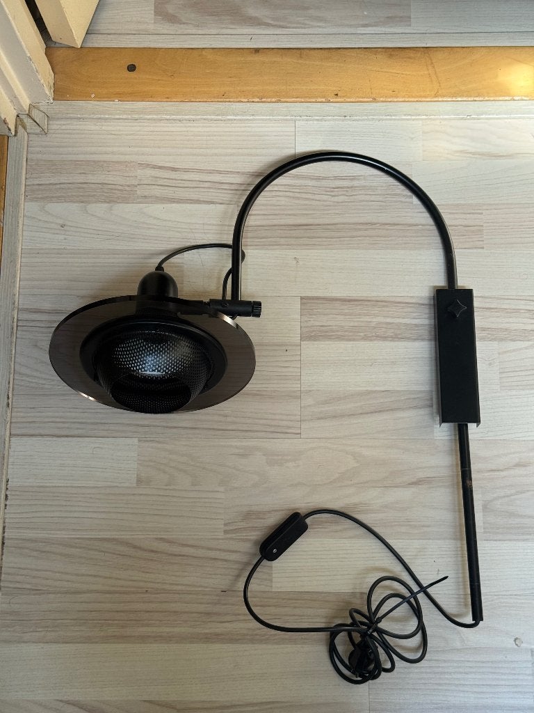 Harco Loor Space Age UFO Wandlamp - Vintage Zwart, Gebruikt, Zwart, Overige merken, Metaal