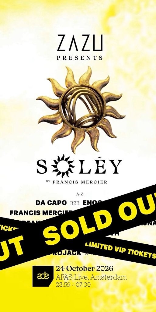 Zazu Soley ticket ADE, Eén persoon