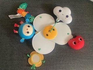 Fisher Price kinderwagenhanger hangspeeltje wagenspanner, Ophalen, Zo goed als nieuw, Overige typen, Met geluid