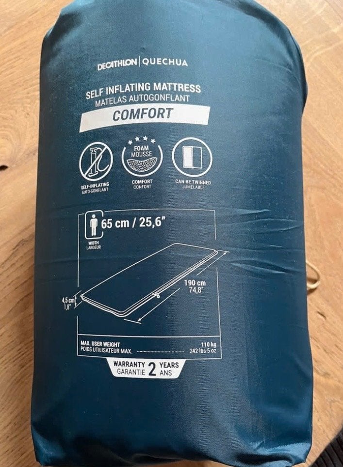Selfinflating matras van Decathlon 2 x, Ophalen, Zo goed als nieuw, 1-persoons