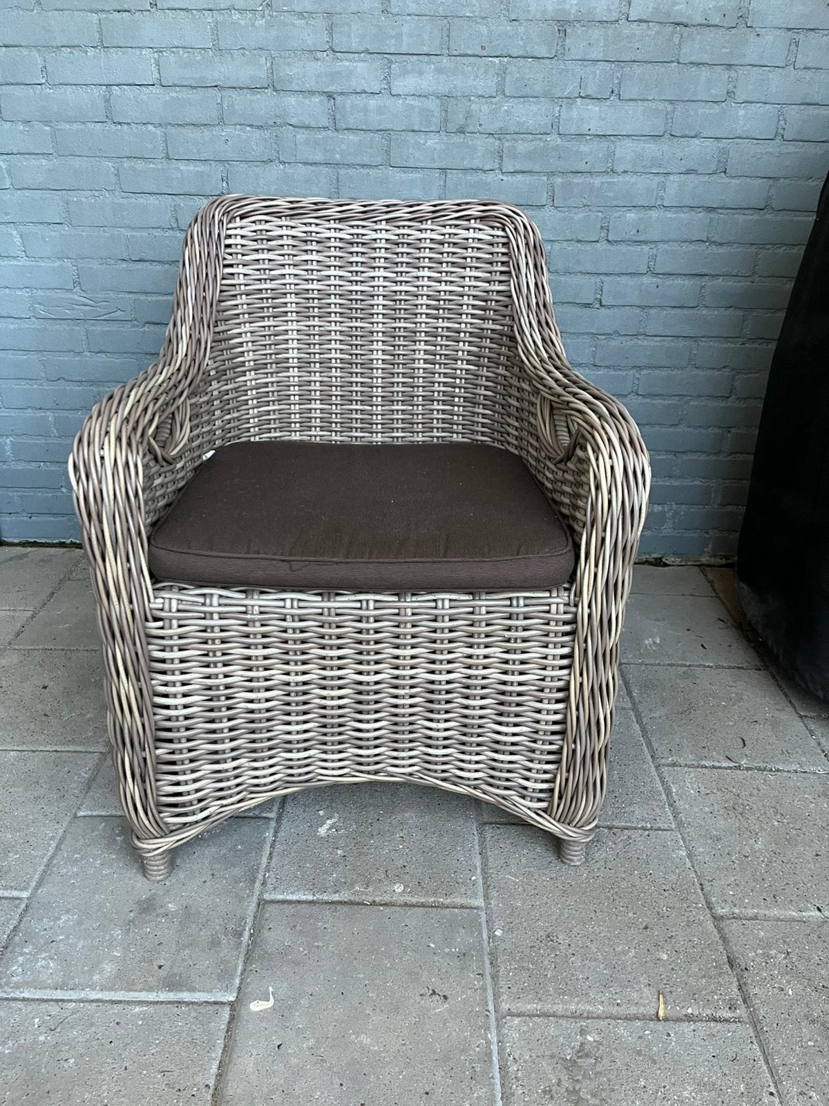 6 Rotan Hartman tuinstoelen, Tuin en Terras, Ophalen, Zo goed als nieuw, Rotan