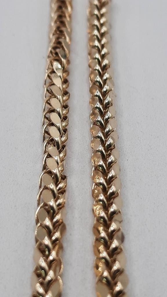 Gouden fantasie schakel ketting 14kt, Sieraden, Tassen en Uiterlijk, Kettingen, Www.bredajuwelier.nl, Nieuw, Ophalen of Verzenden
