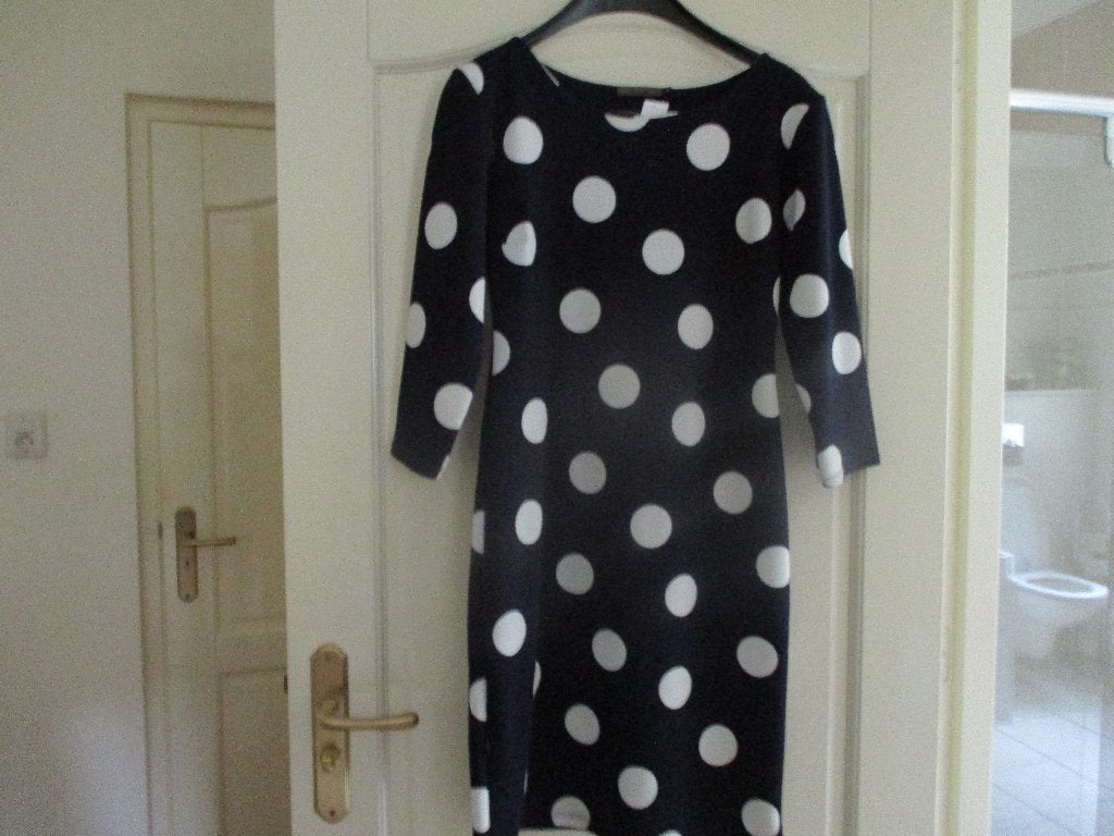 mj/NIEUW! REALIZE/jurk/jurkje/maat S/POLKADOT/met 7/8 mouw, Nieuw, Maat 36 (S), Boven de knie, REALIZE