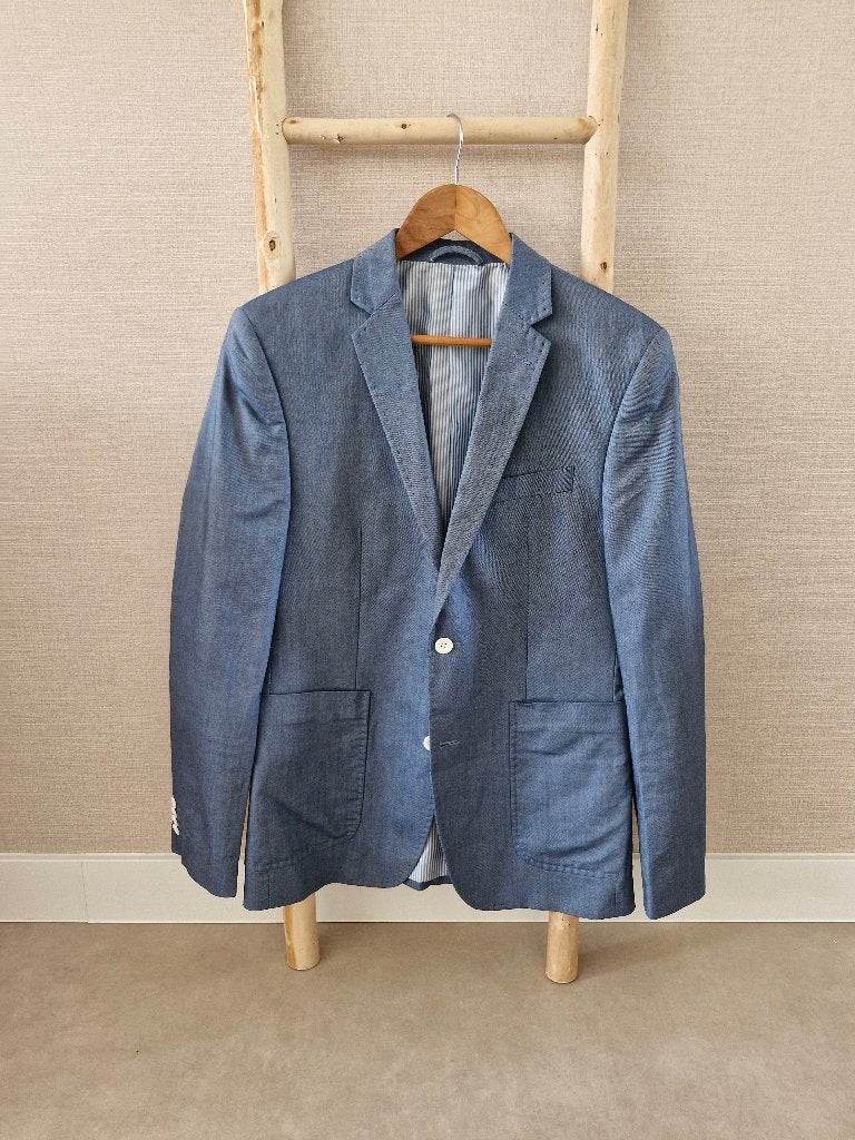 Jack & Jones Premium lichtblauw colbert I maat 50, Jack & Jones Premium, Ophalen of Verzenden, Zo goed als nieuw, Maat 48/50 (M)