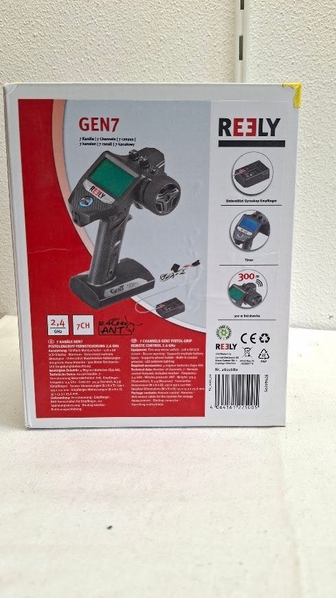 Reely GEN7 7-kanaals 2.4GHz pistoolzender, nieuw in doos, Ophalen of Verzenden, Nieuw, Origineel, Met display