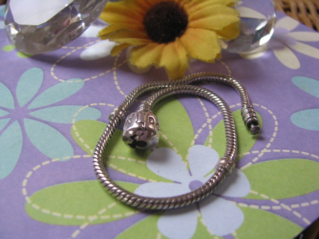 Pandora PRIMA armband * 20.2 cm * bolclip sluiting *, Ophalen of Verzenden, Gebruikt, Zilver, Zilver