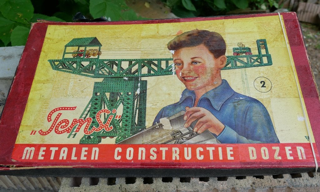 oude vintage speelgoed constructiedoos Temsi, Ophalen