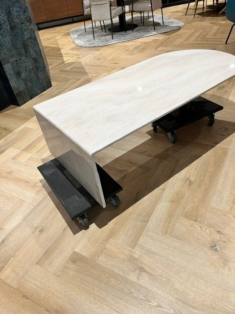 Salontafel Marmer, Ophalen, Overige materialen, Gebruikt, 100 tot 150 cm