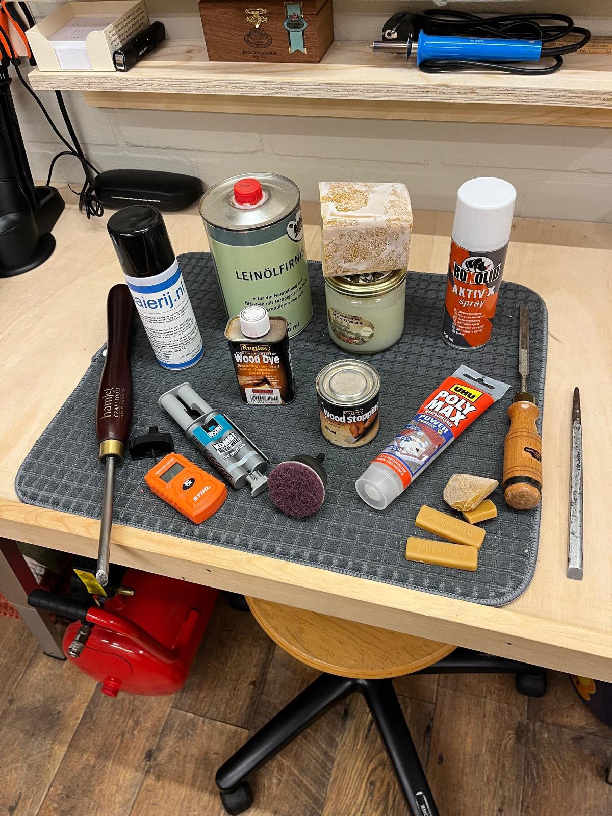 Te koop diverse produkten voor houtdraaien, Ophalen of Verzenden, Zo goed als nieuw