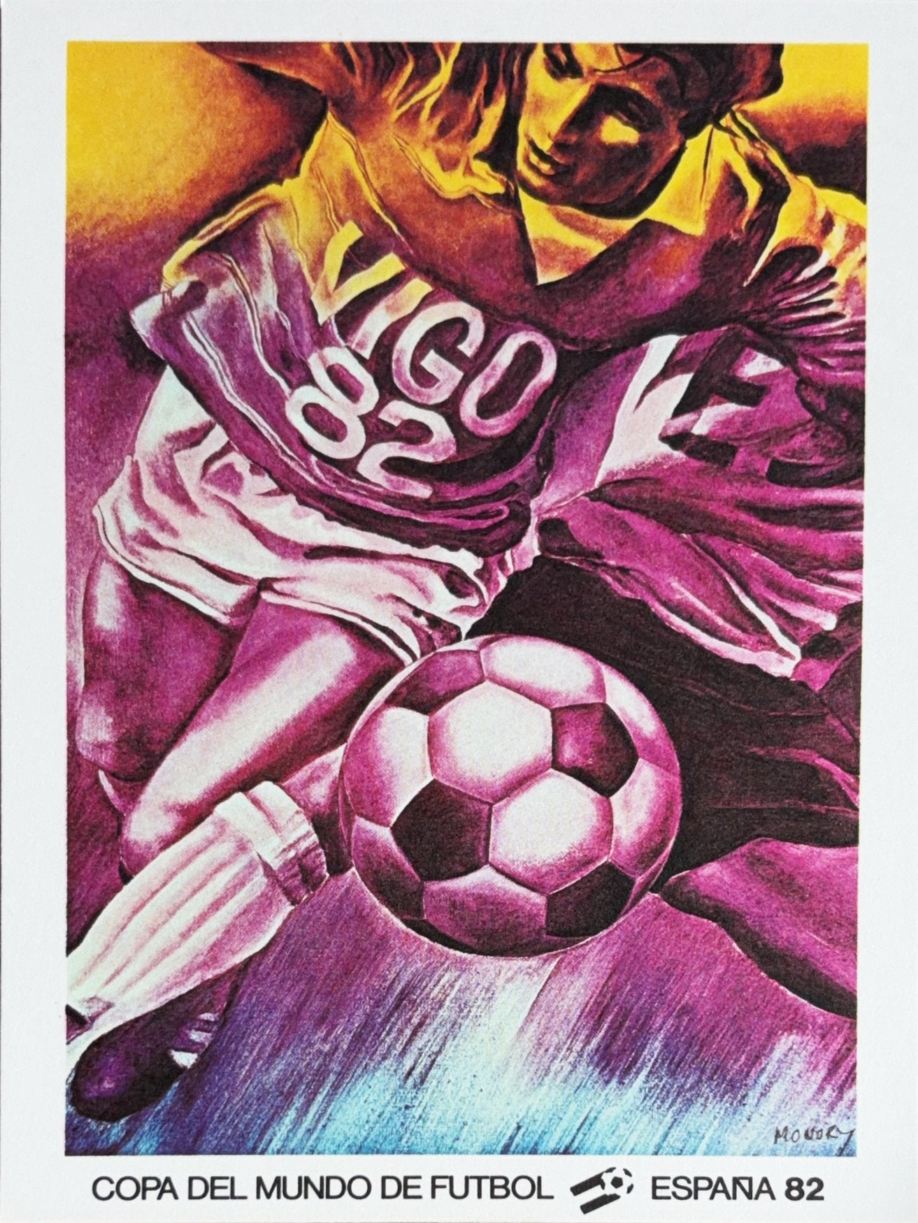 Ansichtkaart voetbal - WK 1982 España - Vigo, Ophalen of Verzenden, Zo goed als nieuw, Ajax, Spelerskaart