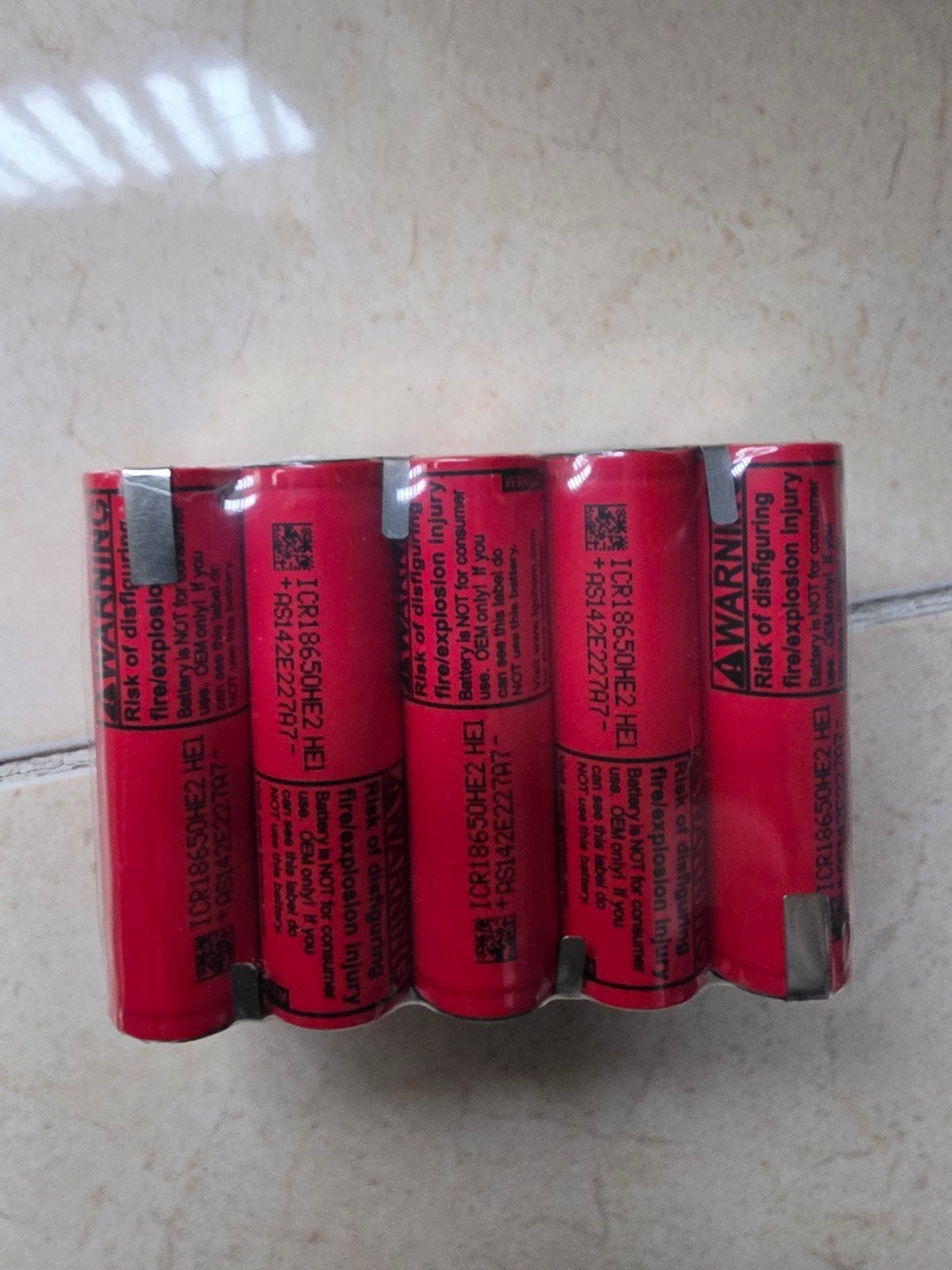 5x ICR18650HE2 HE1 Batterijen - Oplaadbaar, Ophalen of Verzenden, Nieuw, Oplaadbaar