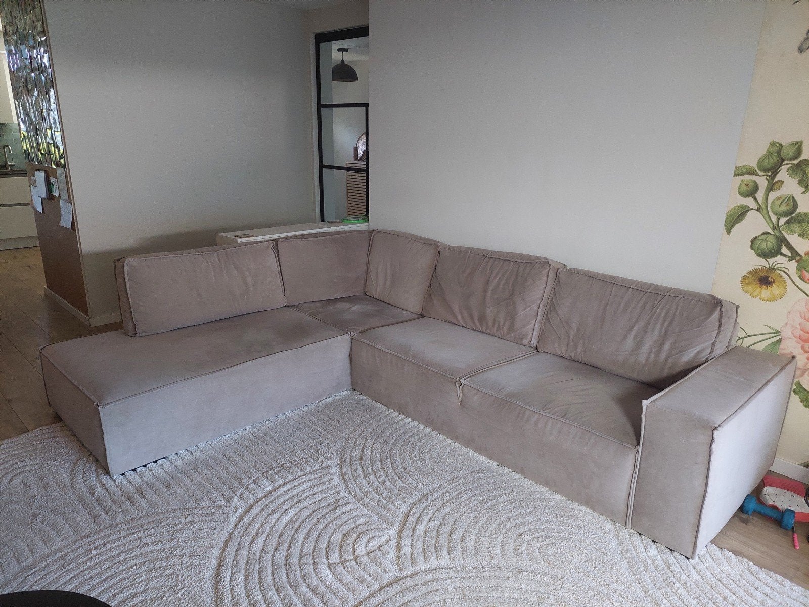 Hoekbank Woonsquare - 299x233 cm - Links - Stof, Huis en Inrichting, Banken | Bankstellen, Ophalen, Gebruikt, Vierpersoons of meer