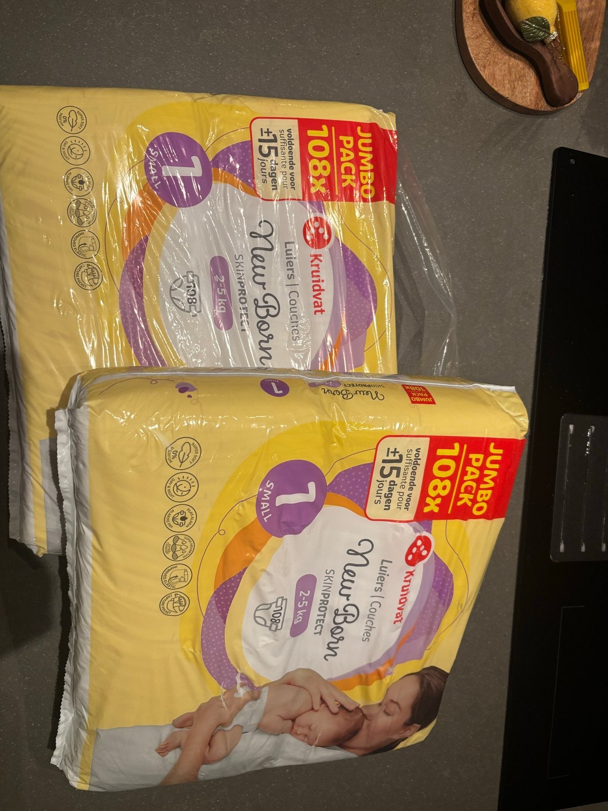 Kruidvat New Born Luiers Maat 1 (2-5 kg) - Jumbo Pack, Ophalen of Verzenden, Nieuw
