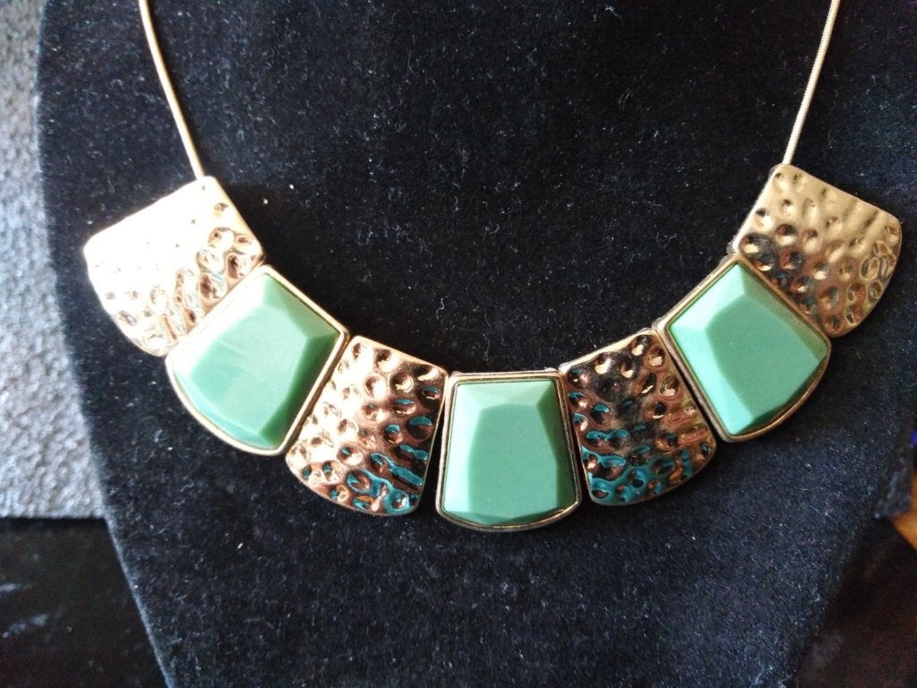 "Midnight colorful Elegance" Collier Size: 45/47cm, Overige materialen, Verstelbaar, Verzenden, Zo goed als nieuw