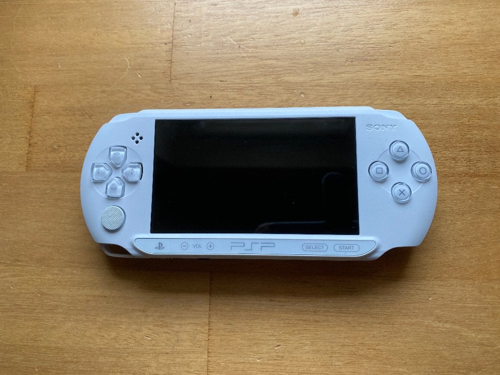 PSP E1004 Street Ice White console ongetest, Ophalen of Verzenden, Gebruikt, Wit, PSP