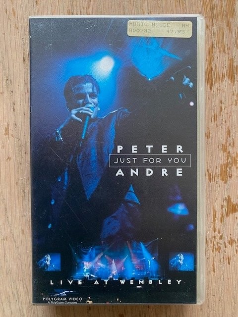 VHS videoband Peter Andre live, Alle leeftijden, Ophalen of Verzenden, Zo goed als nieuw, Muziek en Concerten