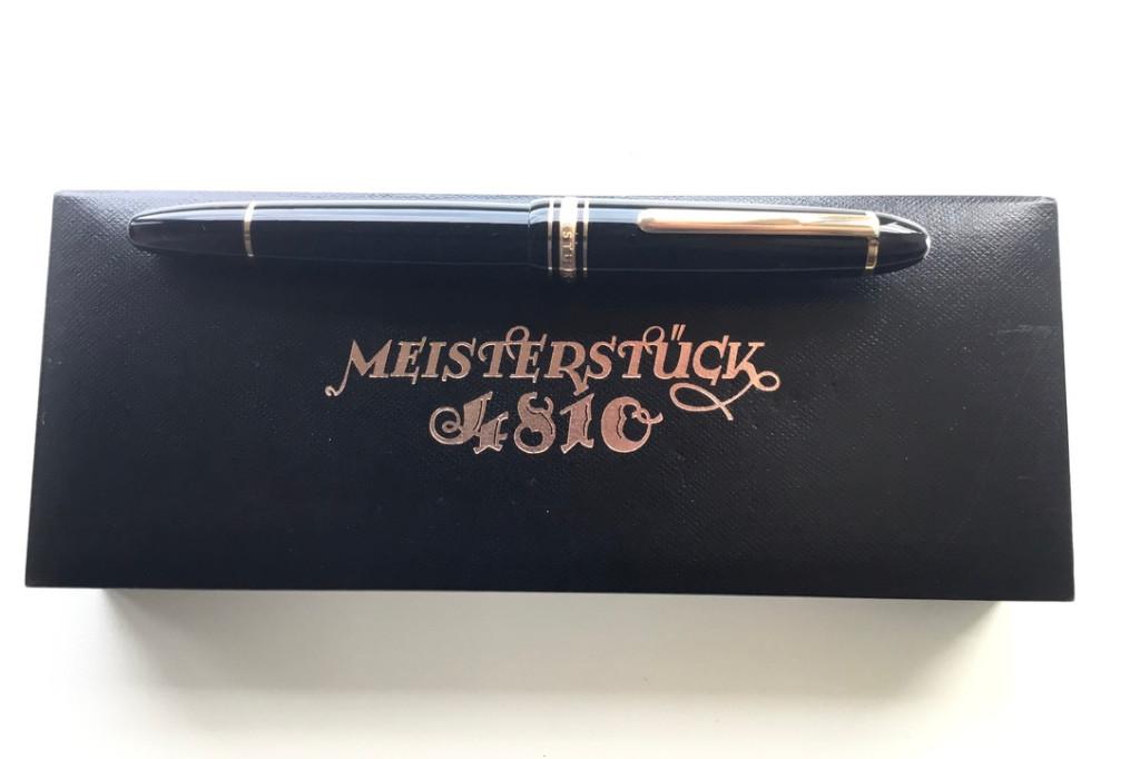 Montblanc Legrand 146 Red Gold 90 Years Anniversary vulpen, Ophalen of Verzenden, Gebruikt, Vulpen, Mont Blanc