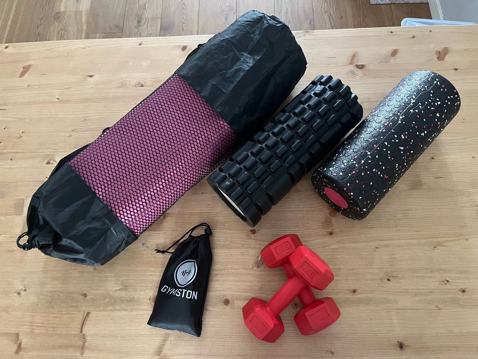 Home Fitness Set: Foamrollers, Mat, Weights & Bands, Ophalen, Gebruikt, Buik, Overige typen