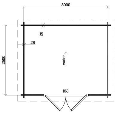 Fonteyn Basicline Jasmijn met overkapping 600 x 250cm, 200 tot 400 cm, Tuinhuis, Nieuw, Ophalen of Verzenden