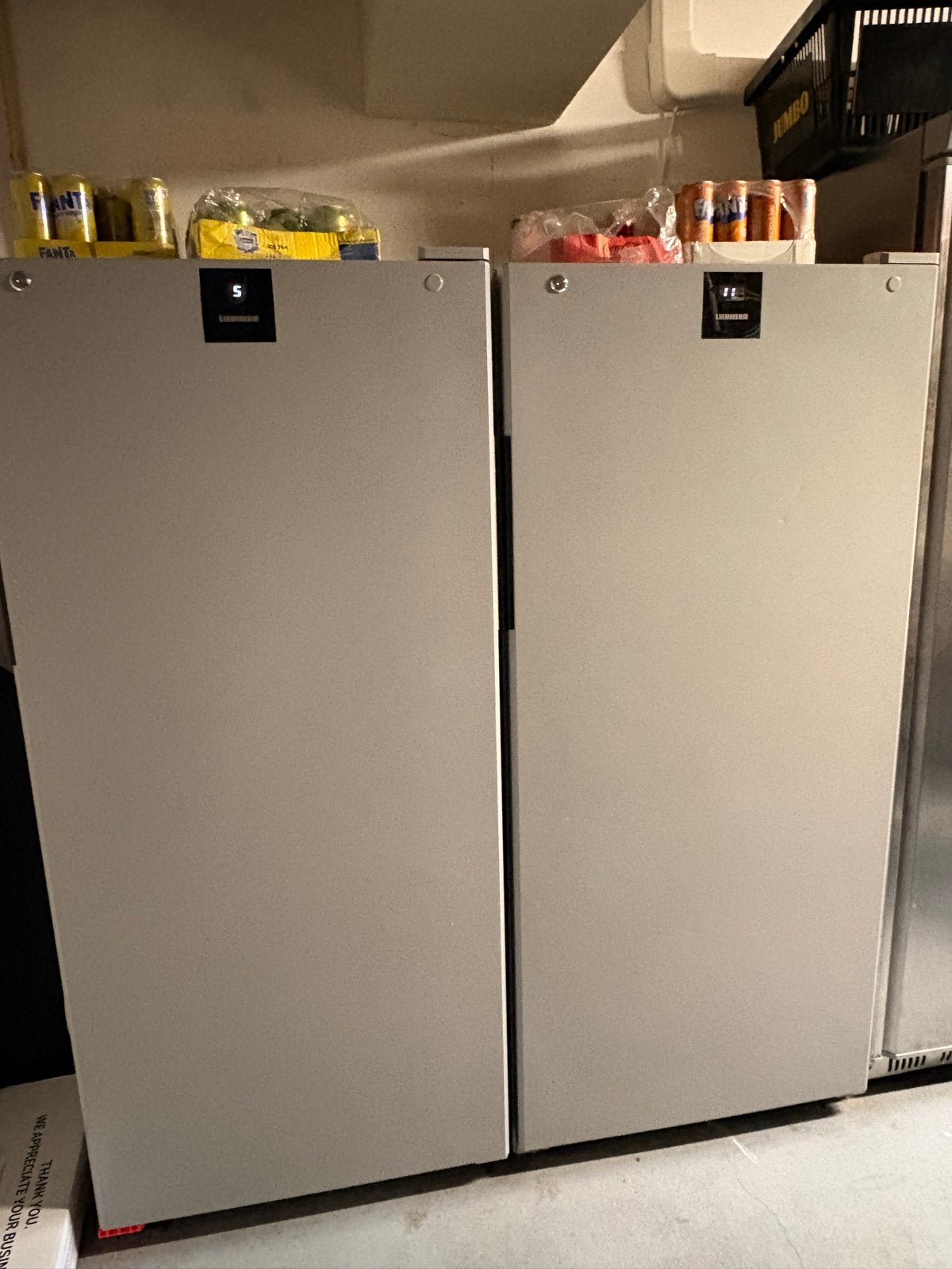 2 Liebherr MRFvd 5501 Horeca (flessen)Koelkasten zeer goed, Ophalen, Zonder vriesvak, 200 liter of meer, 60 cm of meer