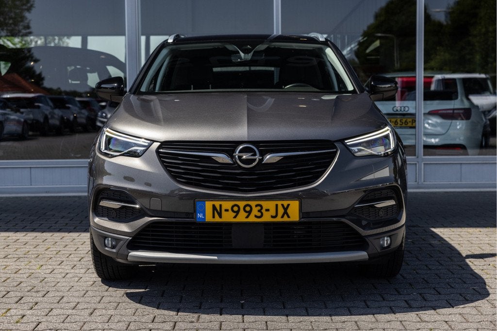 Opel Grandland X 1.6 Turbo Hybrid4 Ultimate | Trekhaak | Cam, Auto's, Opel, 12 maanden, 77 km/l, 4 cilinders, Leder en Stof
