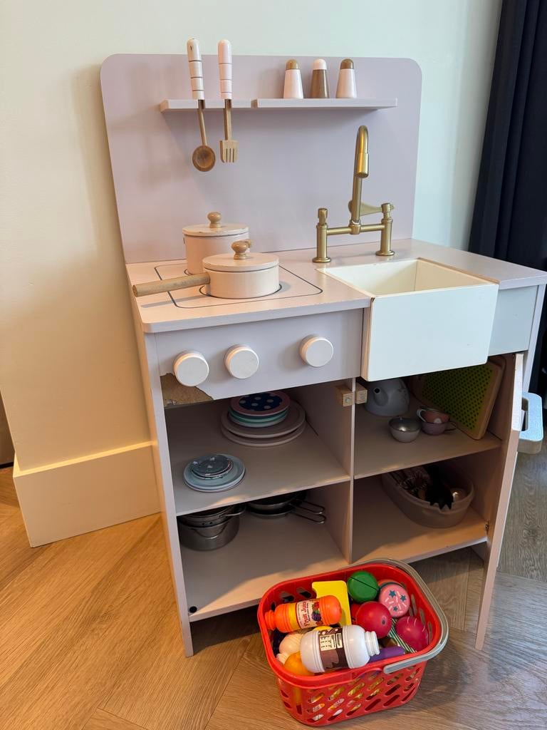 Petit Amelie speelkeuken met accessoires (opknapper), Ophalen, Gebruikt, Hout, Speelkeuken