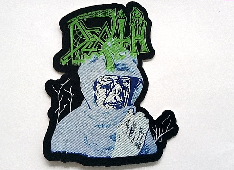 Death Leprosy erg  mooie shaped lasercut patch d73 metal, Verzenden, Nieuw, Kleding