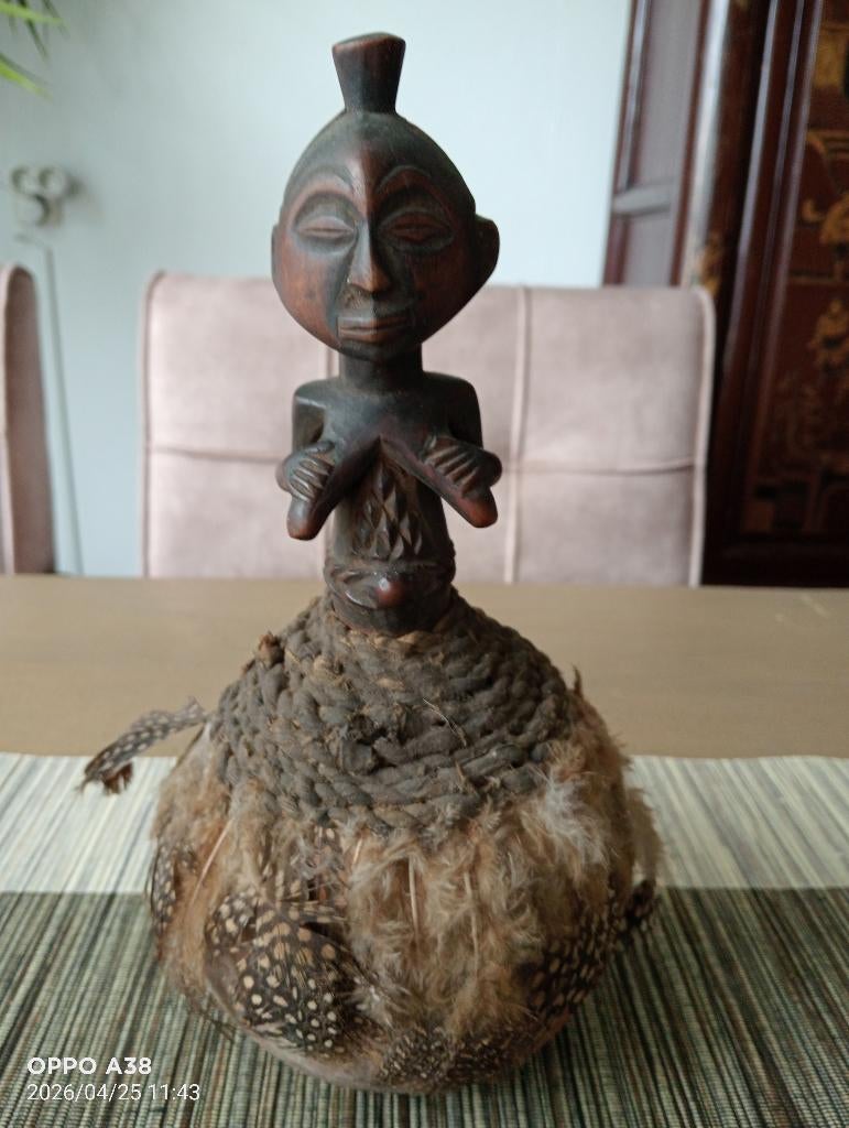 Afrikaans beeldje met kalebas, Ophalen of Verzenden