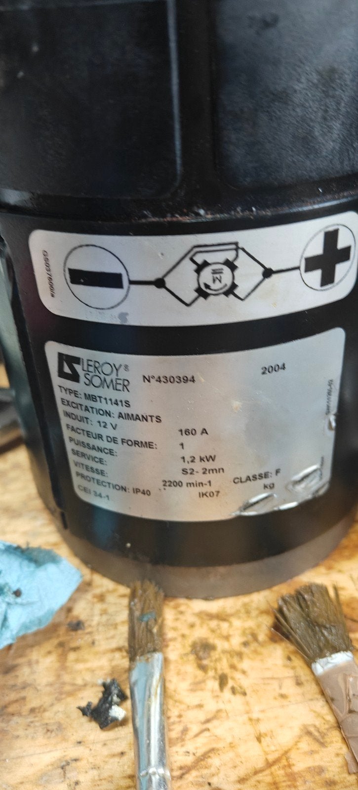 Leroy Somer ankerlier defect G18625 SV1200 motor, Ophalen, Gebruikt, Motor en Techniek, Zeilboot of Motorboot