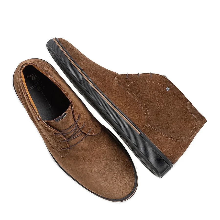 Van Bommel suède veterschoenen maat 43, Kleding | Heren, Schoenen, Ophalen of Verzenden, Gedragen, Bruin, Veterschoenen