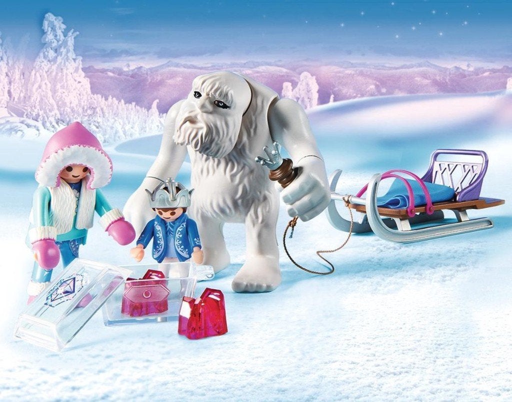 Playmobil Yeti met slee - 9473, Ophalen of Verzenden, Gebruikt, Complete set