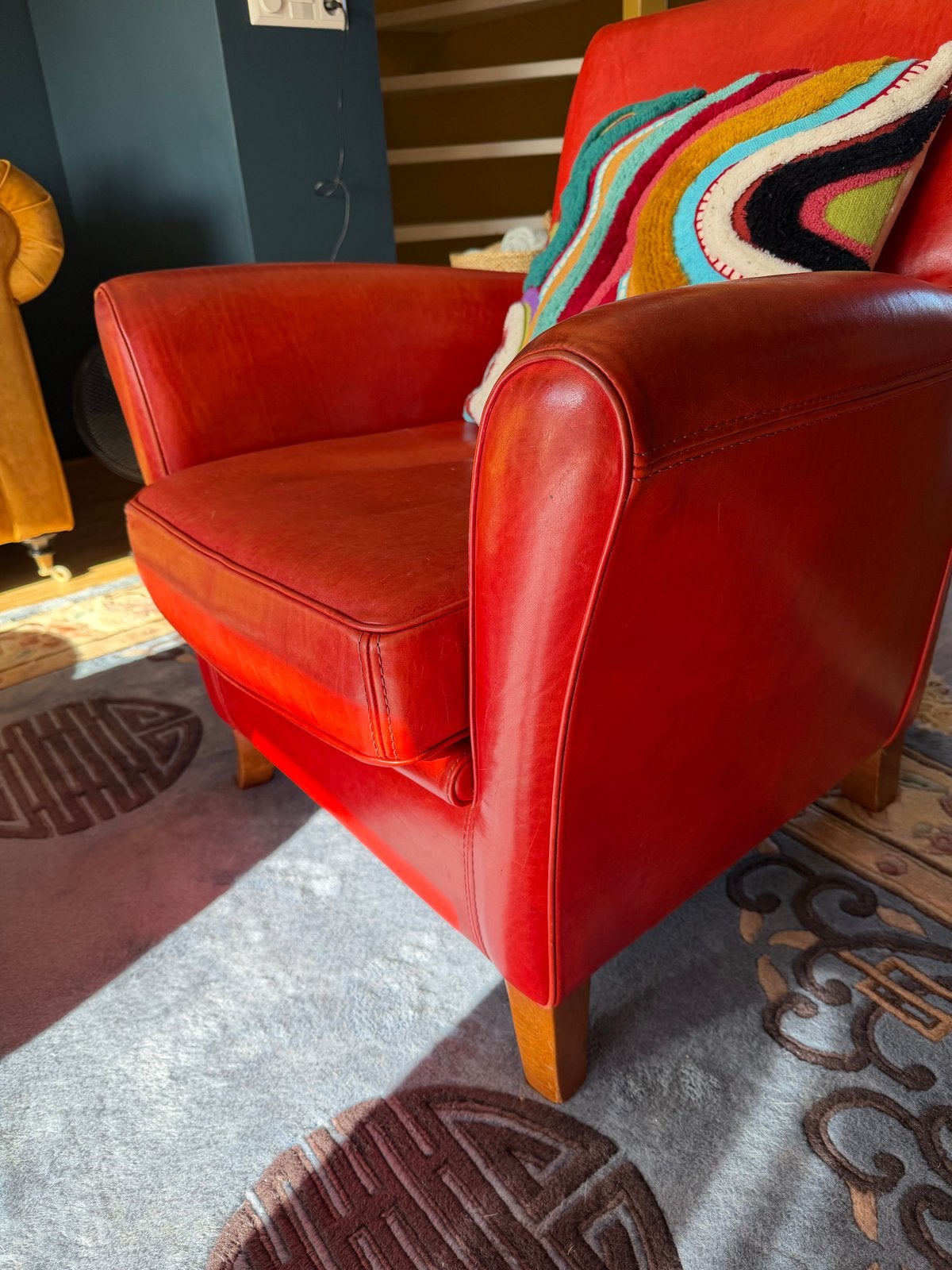 Twee Baxter Fauteuils - Comfortabel en Stijlvol Design, Ophalen, Gebruikt, Leer, 75 tot 100 cm
