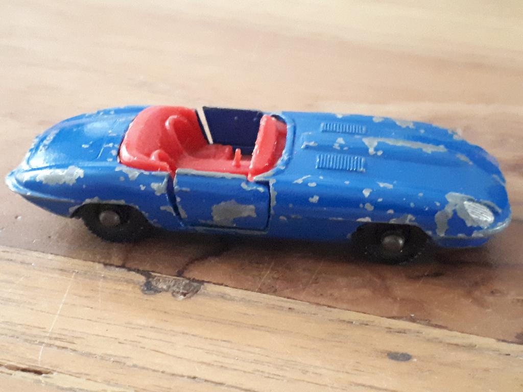 Bestbox Jaguar E-type "E" opknapper cabrio blauw, Ophalen of Verzenden, Gebruikt, Auto