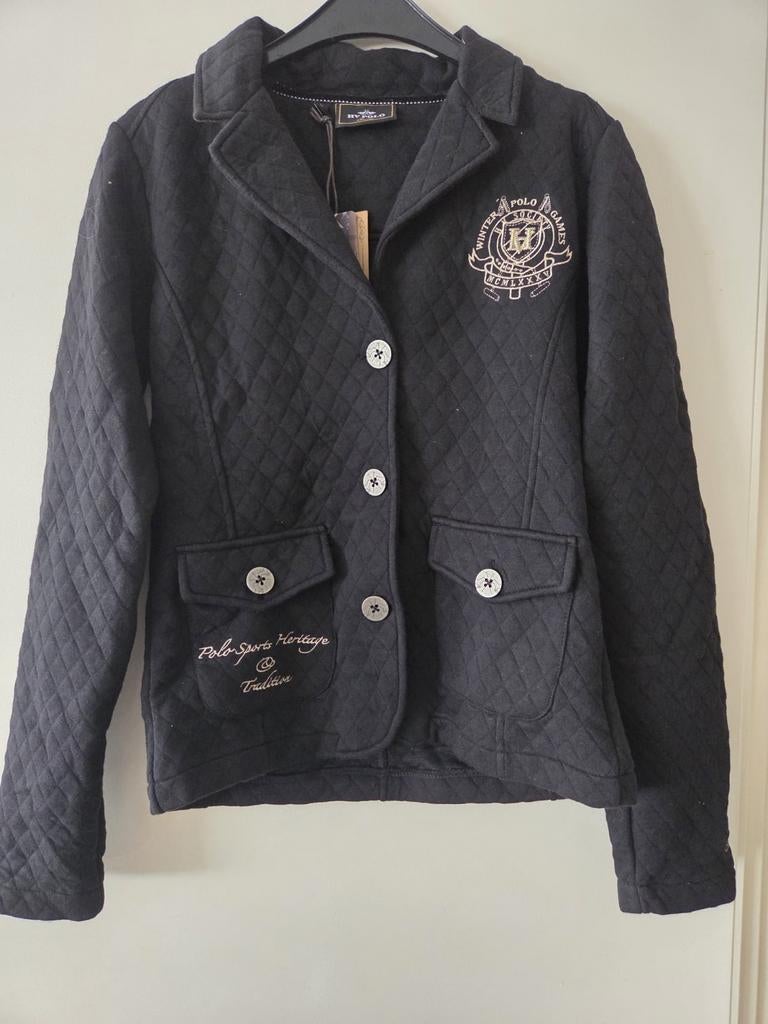 Nieuw Zwart gewatteerd jasje met borduursel, Kleding | Dames, Jassen | Winter, Maat 38/40 (M), Zwart, Nieuw, Ophalen of Verzenden
