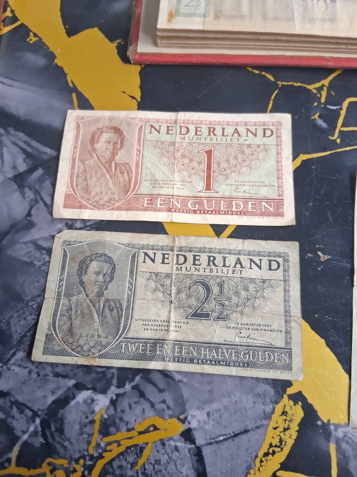 oud briefgeld nederland en veel munten..ook de 1 cent 1961, Ophalen of Verzenden, Koningin Juliana, 2½ gulden, Zilver