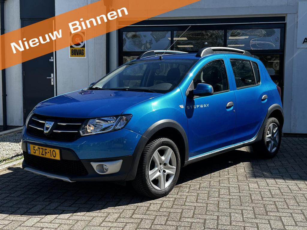 Dacia Sandero 0.9 TCe Stepway Lauréate 4S banden | Airco |, Auto's, Voorwielaandrijving, Stof, Blauw, Origineel Nederlands