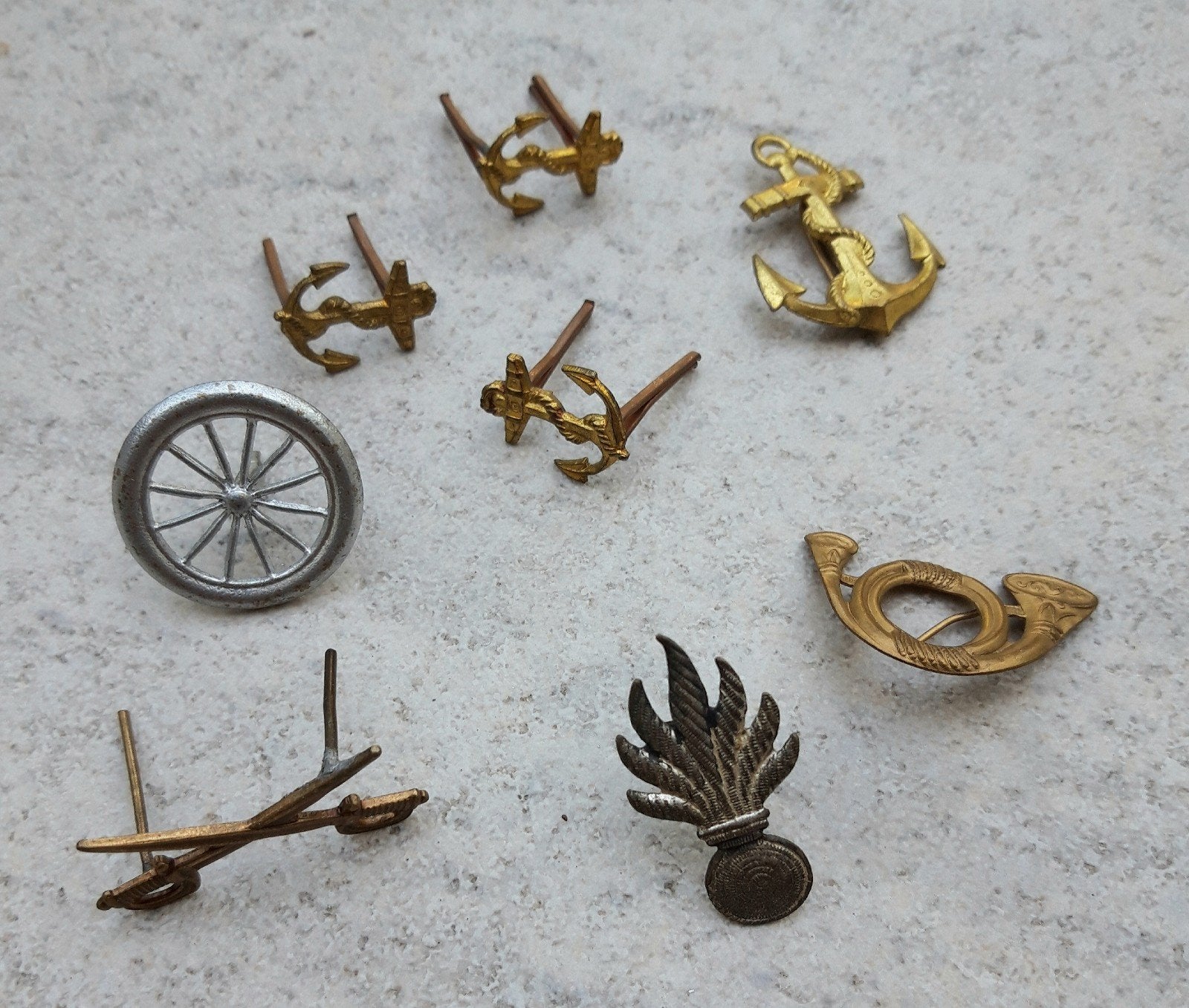 Diverse emblemen, Verzenden, Landmacht, Nederland, Embleem of Badge