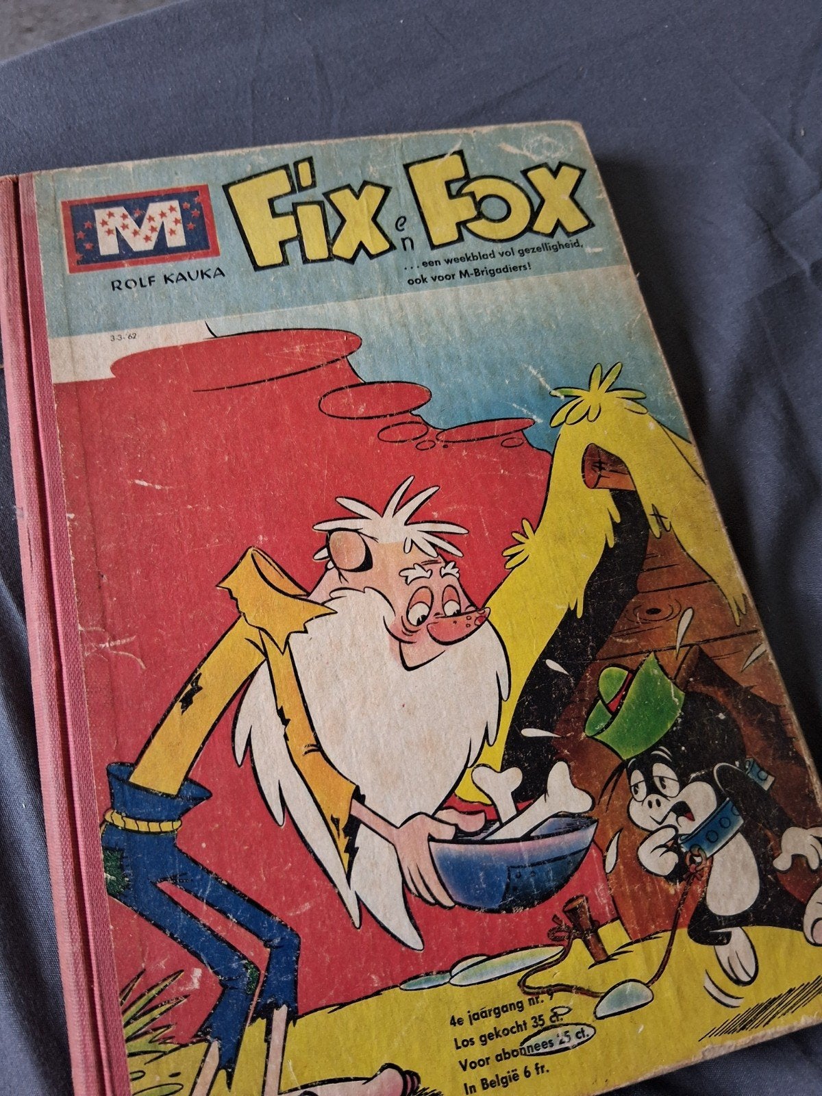 Fix en Foxi - Rolf Kauka - Vintage Stripboek, Eén stripboek, Ophalen of Verzenden, Gelezen, Rolf Kauka